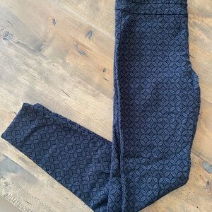 Navy Patterned Leggings
